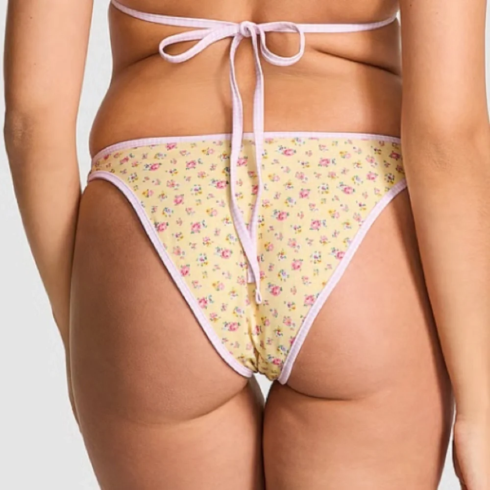 New! Frankie's Bikinis x PINK golden hour bloom Floral Bikini Bottom 1539